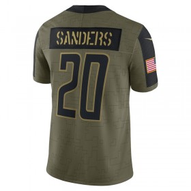 Detroit Lions Tröjor Barry Sanders 20 Nike 2021 Salute to Service - Herr